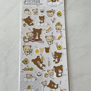 Daiso Rilakkuma Sticker Sheet